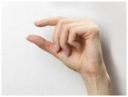 Image of small hand sign